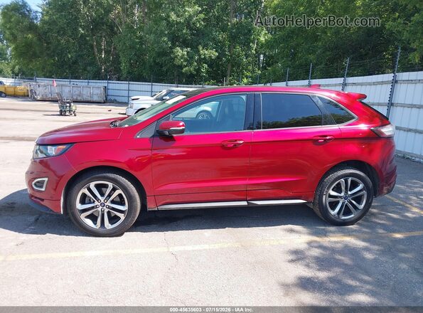 2FMPK4AP4HBC43117 2017 FORD EDGE Red სალონის 360-გრადუსიანი ხედი