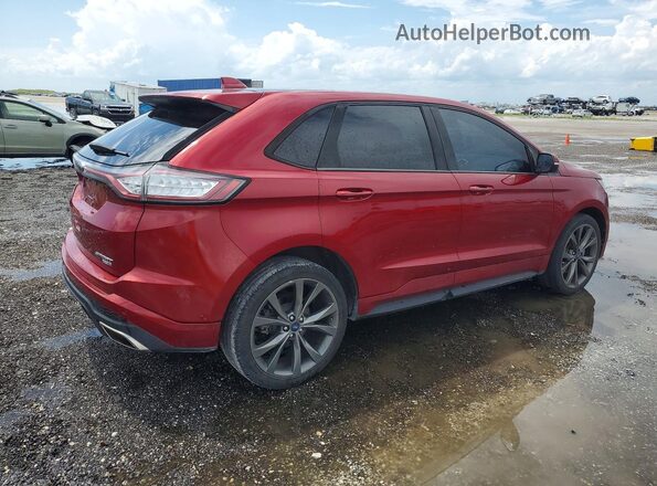 2FMPK4AP4JBC24783 2018 FORD EDGE Red Задня права чверть