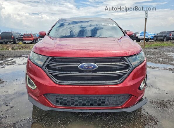 2FMPK4AP4JBC24783 2018 FORD EDGE Red Вид спереду