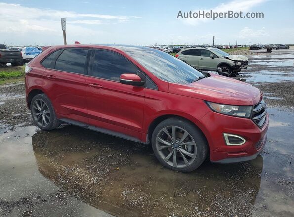 2FMPK4AP4JBC24783 2018 FORD EDGE Red Передня права чверть
