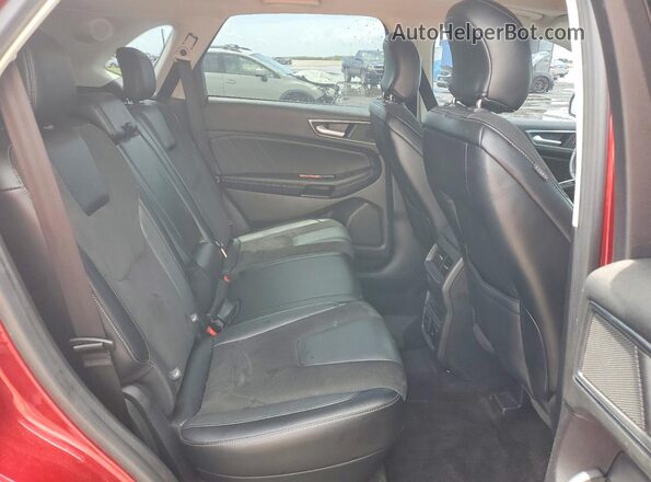 2FMPK4AP4JBC24783 2018 FORD EDGE Red Вид задньої частини салону