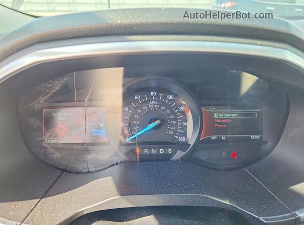 2FMPK4AP4JBC52762 2018 FORD EDGE White Vista del cuadro de instrumentos