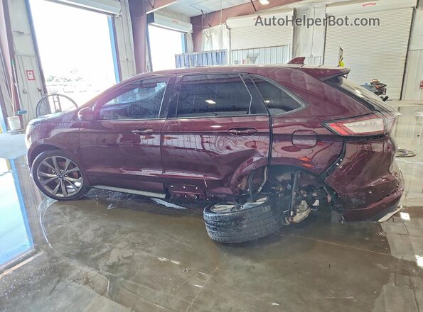 2FMPK4AP4JBC60294 2018 FORD EDGE Maroon Rear left