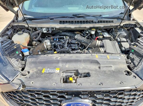 2FMPK4AP4KBB45065 2019 FORD EDGE Charcoal Vista del compartimento del motor