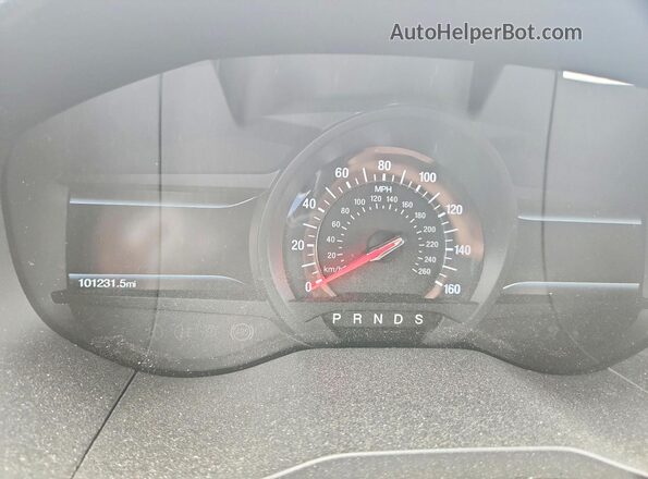 2FMPK4AP5KBC16970 2019 FORD EDGE Blue Widok zestawu wskaźników