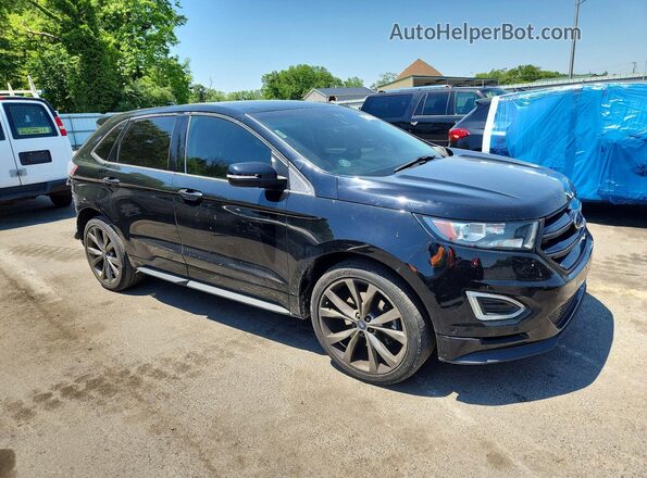 2FMPK4AP6GBB56110 2016 FORD EDGE Black Передня права чверть