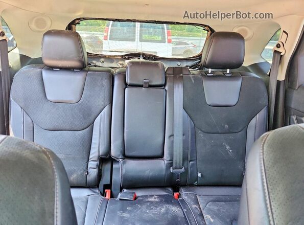 2FMPK4AP6GBB56110 2016 FORD EDGE Black Вид задніх сидінь