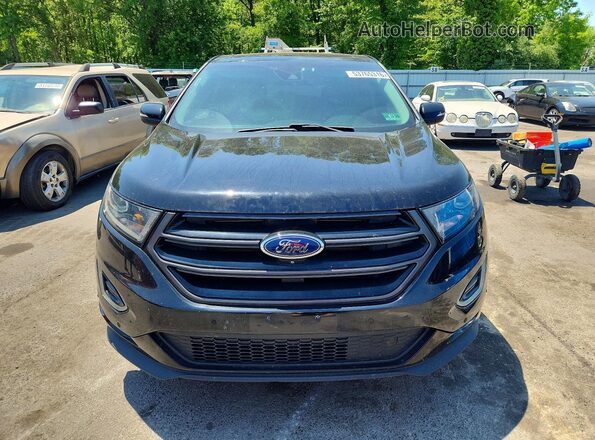 2FMPK4AP6GBB56110 2016 FORD EDGE Black Вид спереду