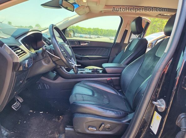 2FMPK4AP6GBB56110 2016 FORD EDGE Black Вид салону спереду
