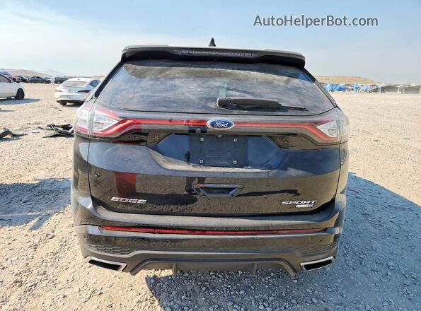 2FMPK4AP6HBB74611 2017 FORD EDGE Black Вид ззаду