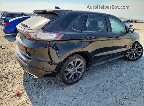 2FMPK4AP6HBB74611 2017 FORD EDGE Black Задня права чверть