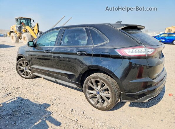 2FMPK4AP6HBB74611 2017 FORD EDGE Black Задня ліва чверть