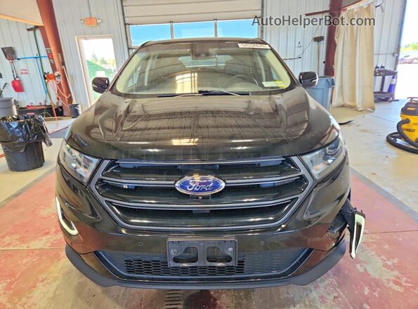 2FMPK4AP6HBC35634 2017 FORD EDGE Black Widok z przodu