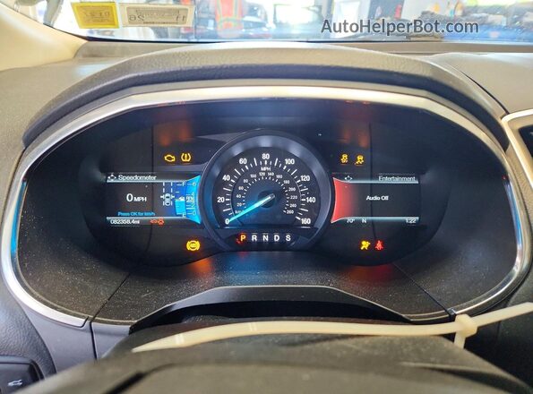 2FMPK4AP6HBC35634 2017 FORD EDGE Black Widok zestawu wskaźników