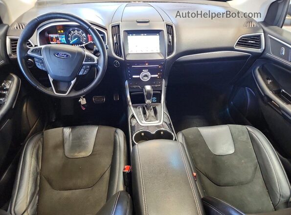 2FMPK4AP6HBC35634 2017 FORD EDGE Black Widok deski rozdzielczej