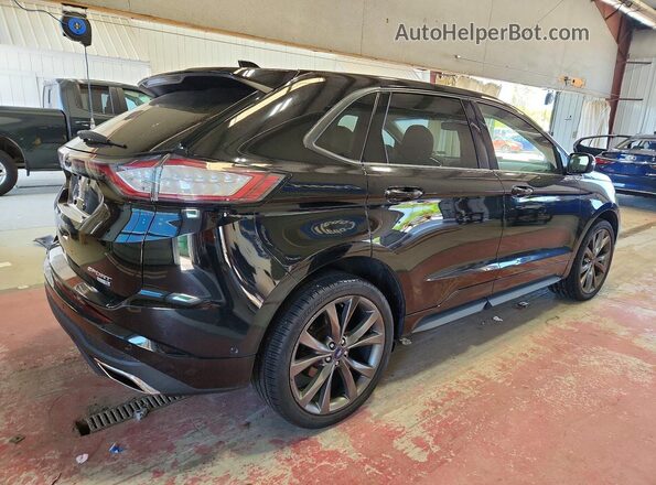 2FMPK4AP6HBC35634 2017 FORD EDGE Black Tył prawy
