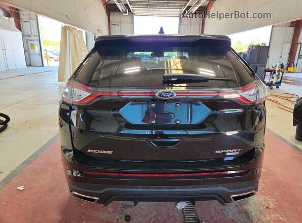 2FMPK4AP6HBC35634 2017 FORD EDGE Black Widok z tyłu