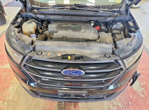 2FMPK4AP6HBC35634 2017 FORD EDGE Black Widok wnętrza z tyłu