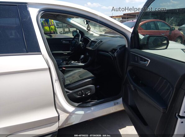 2FMPK4AP6JBB08176 2018 FORD EDGE White წინა სალონის ხედი