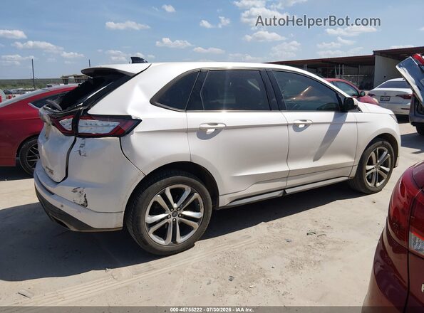 2FMPK4AP6JBB08176 2018 FORD EDGE White უკანა სალონის ხედი
