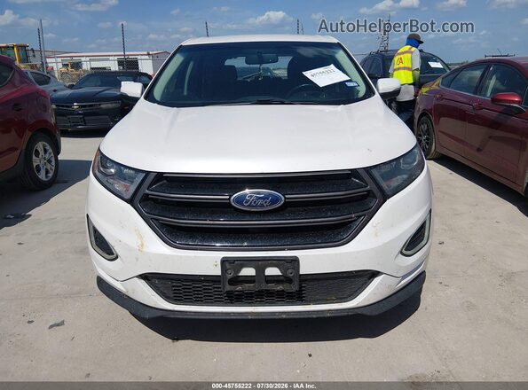 2FMPK4AP6JBB08176 2018 FORD EDGE White ხელსაწყოთა პანელის ხედი