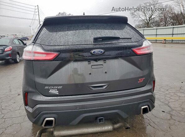 2FMPK4AP6KBB26355 2019 FORD EDGE Gray Вид ззаду