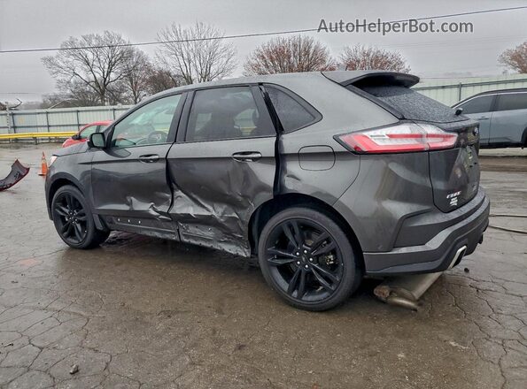 2FMPK4AP6KBB26355 2019 FORD EDGE Gray Задня ліва чверть