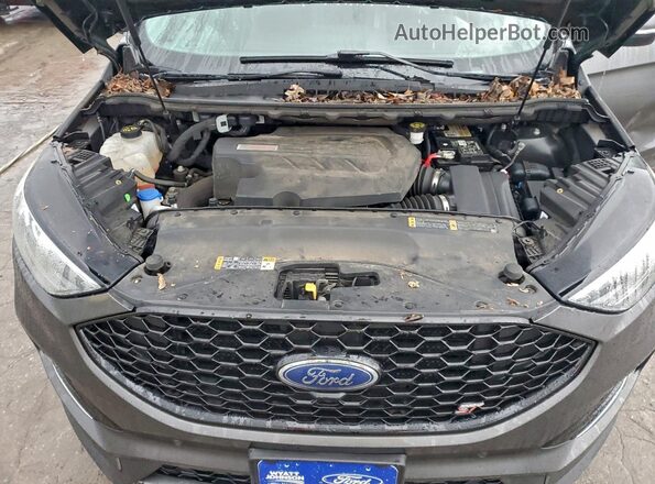 2FMPK4AP6KBB26355 2019 FORD EDGE Gray Вид підкапотного простору