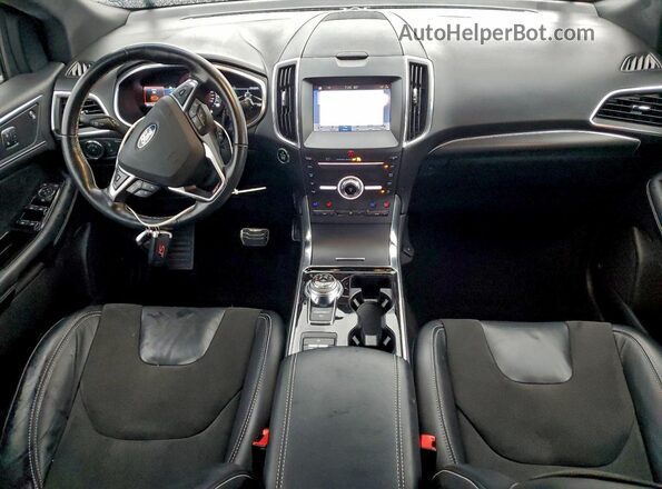 2FMPK4AP6KBB26355 2019 FORD EDGE Gray Вид панелі приладів