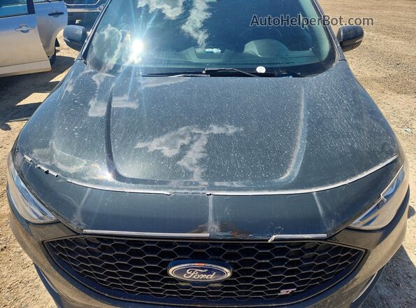 2FMPK4AP6RBA21437 2024 FORD EDGE Black Widok komory silnika