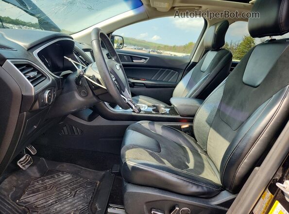2FMPK4AP7GBC48701 2016 FORD EDGE Black წინა სალონის ხედი