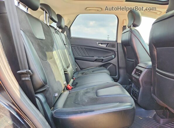 2FMPK4AP7GBC48701 2016 FORD EDGE Black უკანა სალონის ხედი