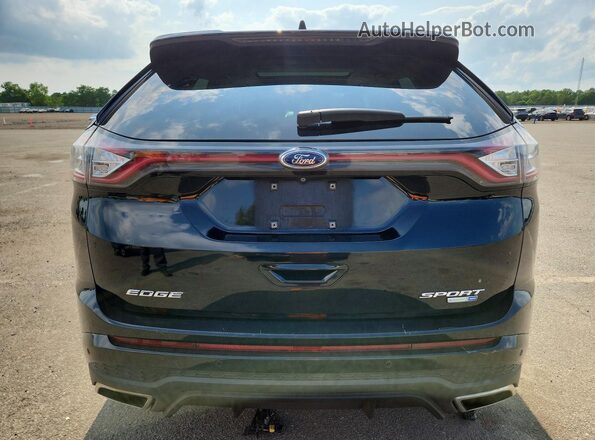 2FMPK4AP7GBC48701 2016 FORD EDGE Black უკანა ხედი