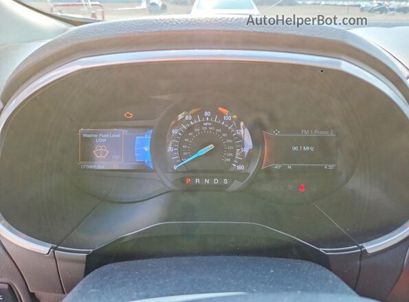 2FMPK4AP7GBC48701 2016 FORD EDGE Black ხელსაწყოთა პანელის ხედი