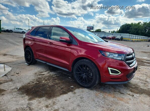 2FMPK4AP7HBB14983 2017 FORD EDGE Red წინა მარჯვენა