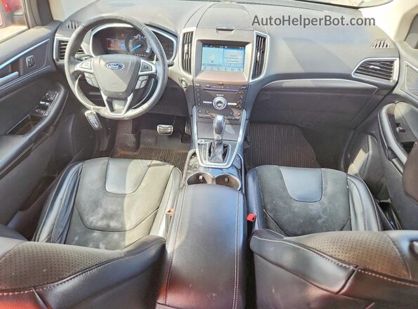 2FMPK4AP7HBB14983 2017 FORD EDGE Red წინა პანელის ხედი