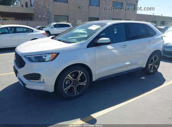 2FMPK4AP7KBC74451 2019 FORD EDGE White წინა მარცხენა ხედი სამი მეოთხედიდან