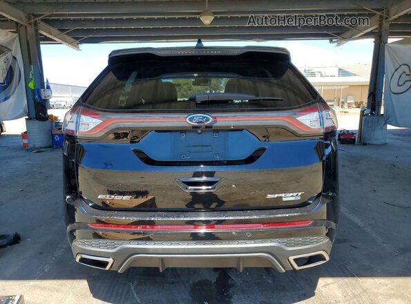 2FMPK4AP8GBB32925 2016 FORD EDGE Black Вид ззаду
