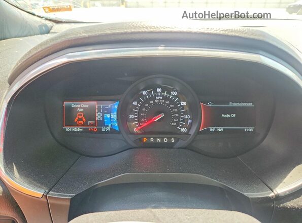 2FMPK4AP8KBC27042 2019 FORD EDGE Серебряный Вид щитка приборов
