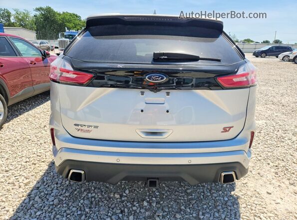 2FMPK4AP8KBC27042 2019 FORD EDGE Серебряный Вид сзади