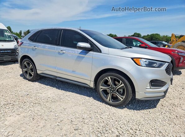 2FMPK4AP8KBC27042 2019 FORD EDGE Серебряный Передняя правая четверть