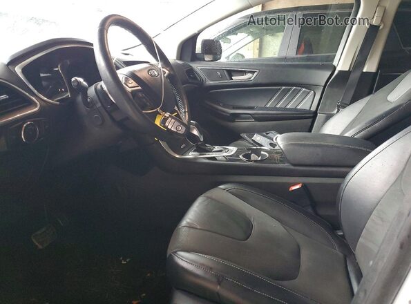 2FMPK4AP9HBB48553 2017 FORD EDGE White Widok wnętrza z przodu