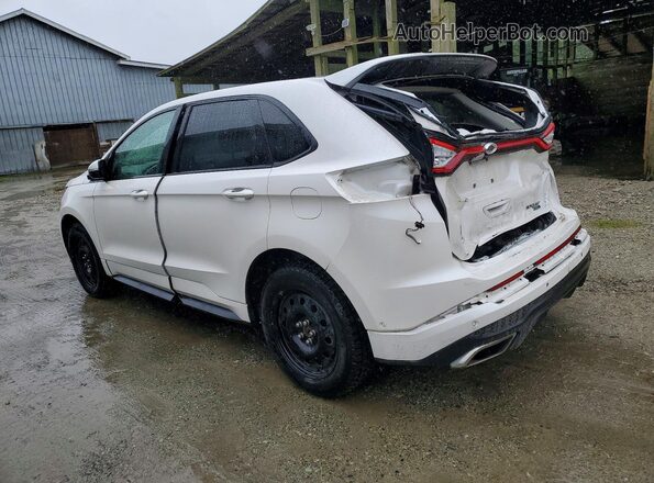 2FMPK4AP9HBB48553 2017 FORD EDGE White Tył lewy