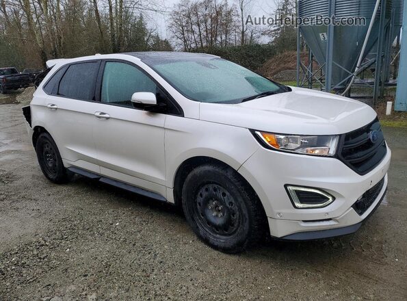 2FMPK4AP9HBB48553 2017 FORD EDGE White Przód prawy