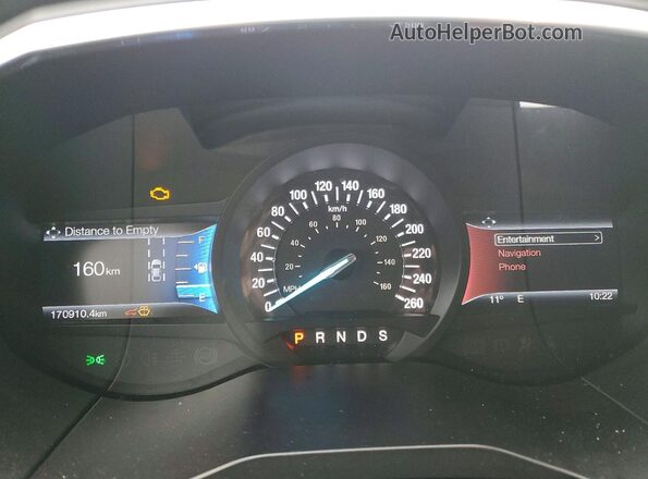 2FMPK4AP9HBB48553 2017 FORD EDGE White Widok zestawu wskaźników