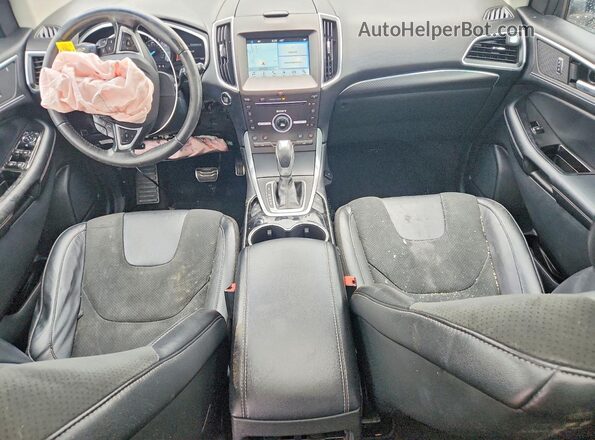 2FMPK4APXGBB61620 2016 FORD EDGE White Вид панелі приладів