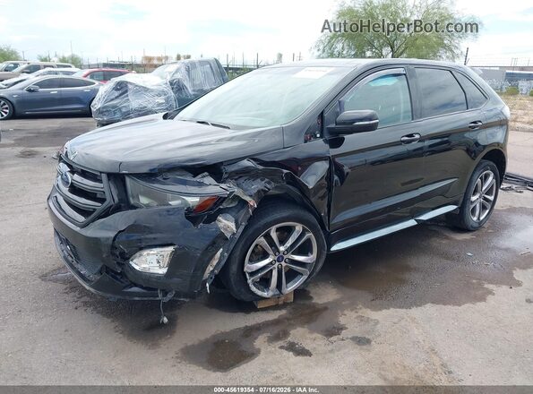 2FMPK4APXGBC67677 2016 FORD EDGE Black Vista tres cuartos delantera izquierda