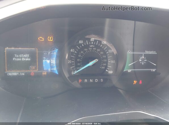 2FMPK4APXGBC67677 2016 FORD EDGE Black Vista de los asientos traseros