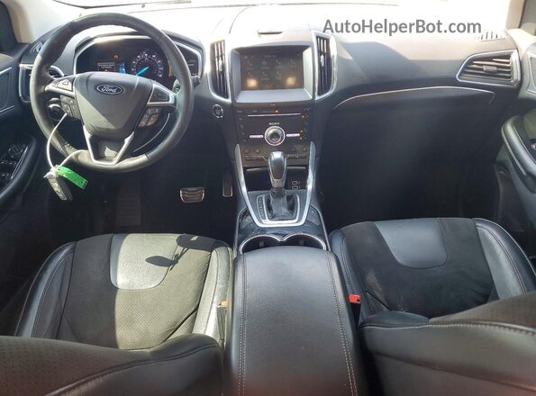 2FMPK4APXJBC06238 2018 FORD EDGE Blue Вид панелі приладів