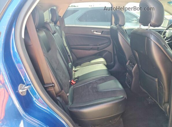 2FMPK4APXJBC06238 2018 FORD EDGE Blue Вид задньої частини салону